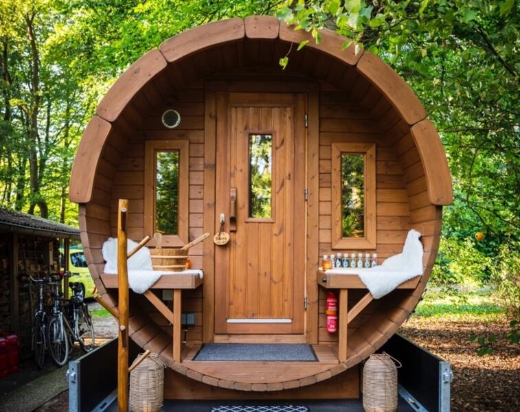 Wellness campsites with saunas