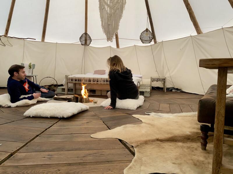 Tipi-Zelt Camping