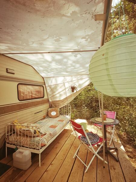 camping Caravan "Ma Bohème" - Bijzondere Accommodatie in het Provençaalse Woud