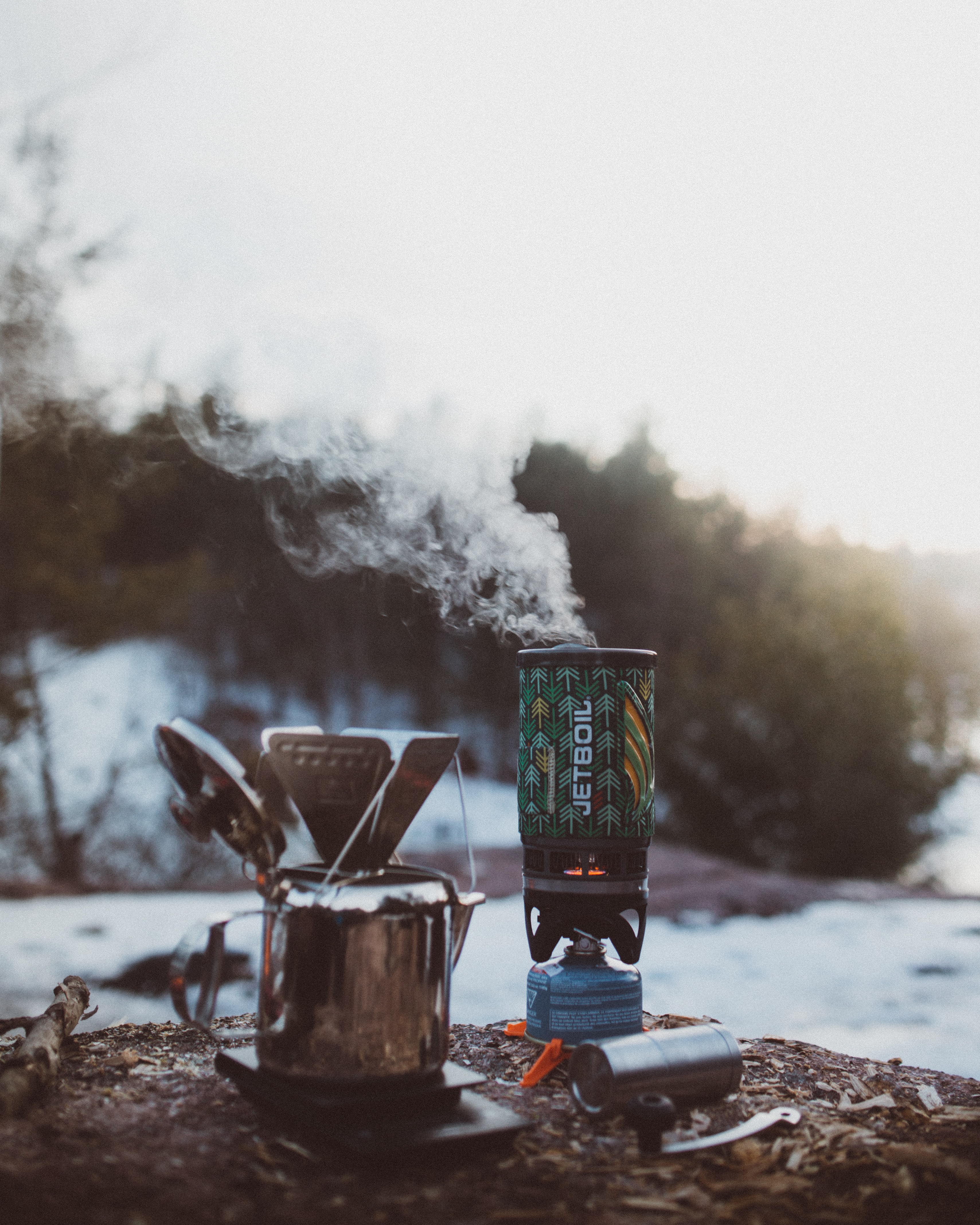 Winter camping essentials cooking