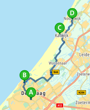 Roadtrip Then Hague to Noordwijk