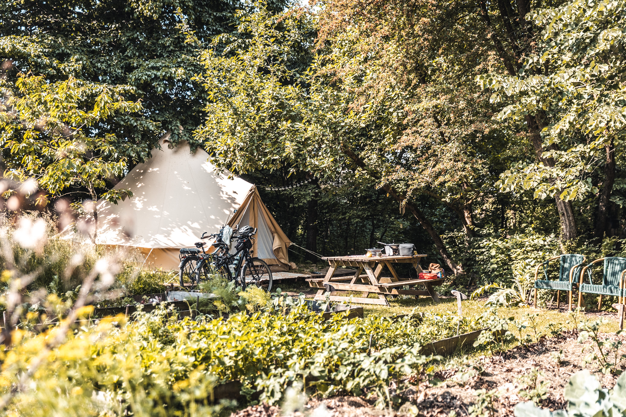 camping luik, glamping near liège, glamping in the nature 