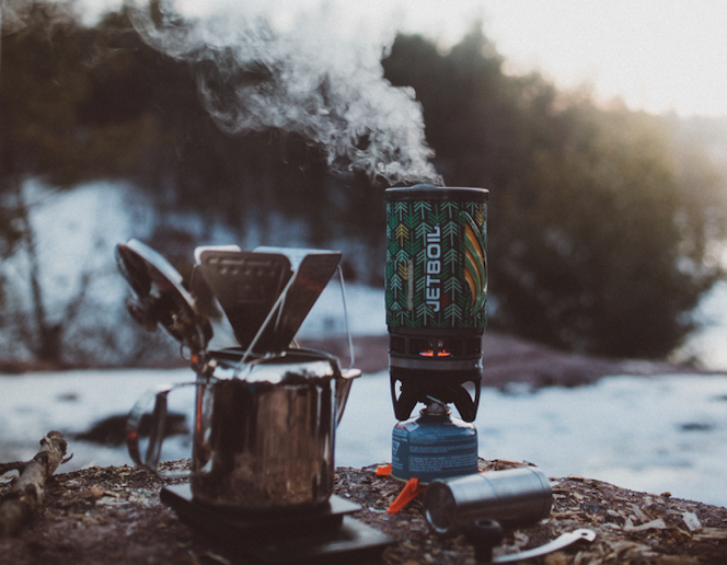 winter camping gas stove campspace