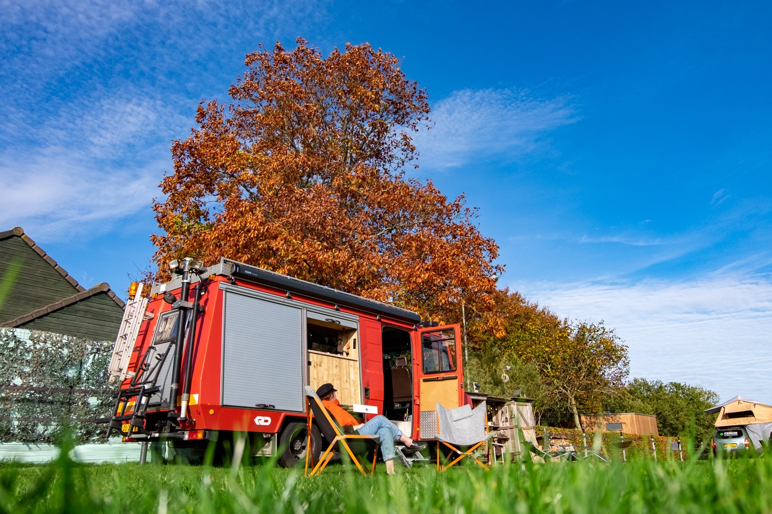 Camping car campspace pour l'automne