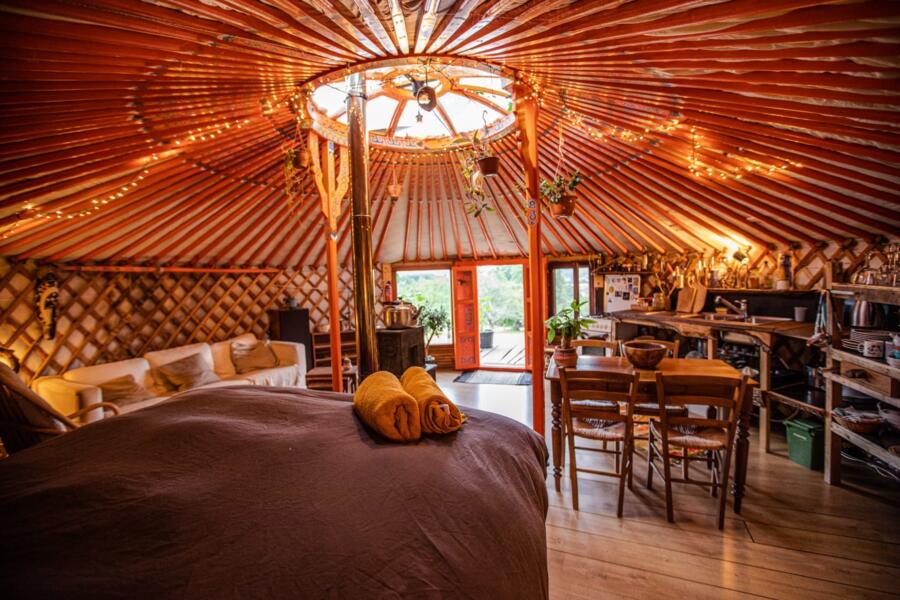 Campspace glamping in yurt