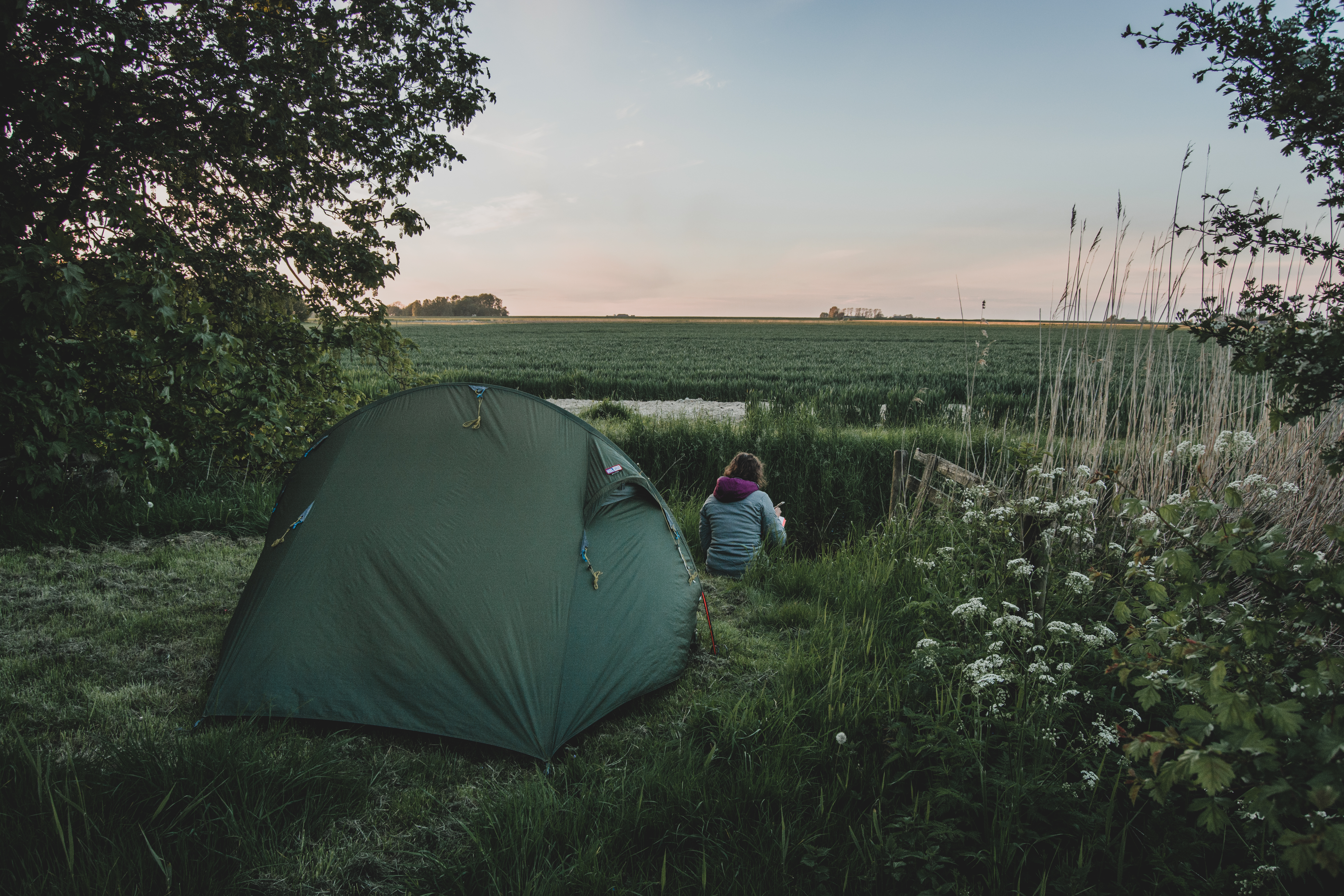 Kleine campings Nederland, zoals deze kleine camping in Groningen