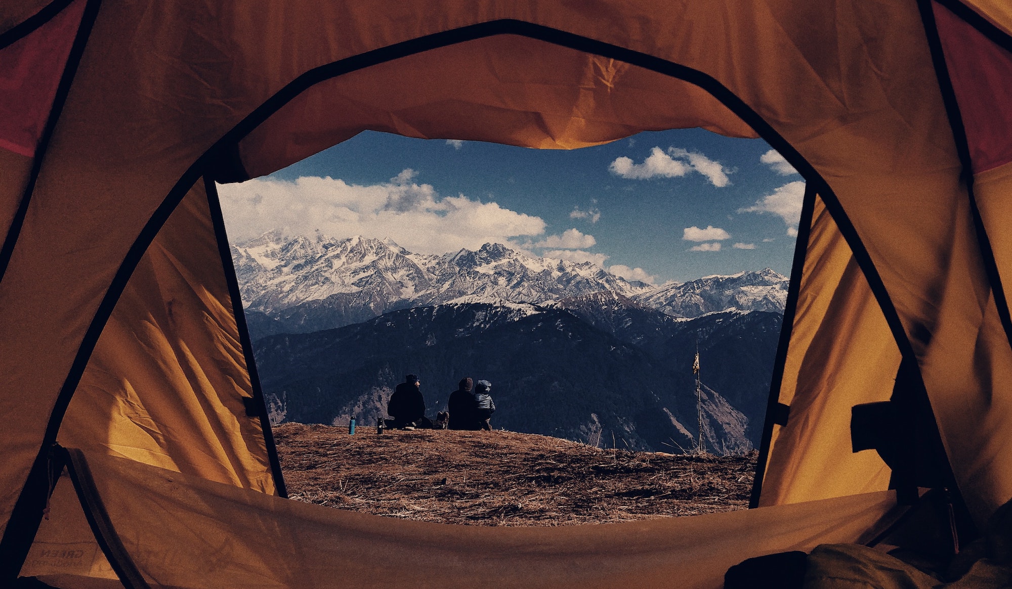 Winter tent campspace